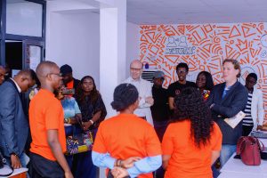 Ambassador for Youth Jurriaan Middelhoff visits Orange Corners Nigeria
